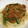 はちみつかなこ's cooksnap of when they made アスパラ＆ベーコンのトマトパスタ♪.