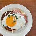 chikinda's cooksnap of when they made ベーコンエッグのパンケーキ.