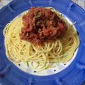 violets's cooksnap of when they made 簡単美味しい！ミートソースパスタ.