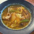 ともさと8888's cooksnap of when they made キムチ＆シーフードＭｉｘ入り☆春雨スープ.