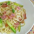 実１１３'s cooksnap of when they made アスパラとベーコンのバター醤油パスタ.