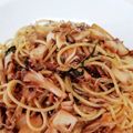 山原水鳥's cooksnap of when they made まいたけとじゃこの醤油スパゲティ.