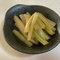 papikun's cooksnap of when they made フキの煮物風☆セロリの煮物☆.