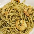 ハッピーまるしぇ's cooksnap of when they made エビとジャガイモのジェノベーゼパスタ♪.