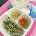 クック6U7INU☆'s cooksnap of when they made 小松菜としらすのごま油炒め.