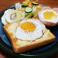 YCHキッチン's cooksnap of when they made ハムエッグ＆マヨチーズ☆トースト.