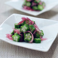 クック3539PY☆'s cooksnap of when they made オクラと甘酢漬け茗荷の和え物.
