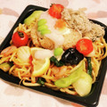 私市ビッキーズ津門巳's cooksnap of when they made 海鮮焼きそば&Wとろろ+煮玉子おにぎり.