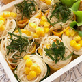 ちゃまたまご's cooksnap of when they made 簡単ひとくちきゅうり巻き素麺弁当.