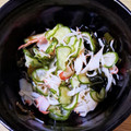 あけにゅう's cooksnap of when they made 簡単10分♫きゅうりとわかめの酢の物.