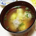 ネコかえる's cooksnap of when they made これぞ日本の味！私流イワシのつみれ味噌汁.