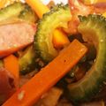 naki1227's cooksnap of when they made ゴーヤ＆ソーセージで♪簡単チャンプルー.