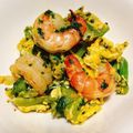 りーこP's cooksnap of when they made 彩り鮮やか♪小松菜とエビの卵炒め.