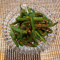 1213's cooksnap of when they made いんげんとピーマンのゴマ和え.