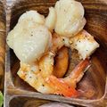 ☆あさ's cooksnap of when they made ワインに合う海老とホタテのガーリック炒め.