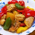 プルンバゴ's cooksnap of when they made 鶏もも肉と彩野菜のわさびバター醤油.