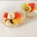 yesmama's cooksnap of when they made ♪つるんと美味しい～フルーツ白玉♪.