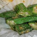 chikinda's cooksnap of when they made レンジで簡単☆オクラの胡麻和え.