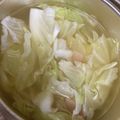 kiki☆♪☆'s cooksnap of when they made 夜食に！ベーコン キャベツ スープ.