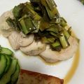 クックさんちゃん☆'s cooksnap of when they made 鶏むね肉レンジ蒸し　ネギニラの香味ソース.