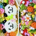 ☆ミルミル's cooksnap of when they made キャラ弁＊黒豆DEパンダ.