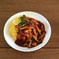 Etsu☆ko's cooksnap of when they made 簡単オムライス☆きのこソース.