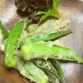 ゆりゆうきまま's cooksnap of when they made ＊カリッ！サクッ！　オクラの天ぷら＊.