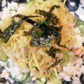★MORIMORI★'s cooksnap of when they made 鮭とキュウリの混ぜ寿司☆.