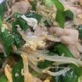 ☆aiai☆'s cooksnap of when they made シイタケも入れてみてね♪豚肉にら卵炒め～.