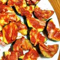 クックA7ACJK☆'s cooksnap of when they made ズッキーニのステーキ☆トマトソースがけ.
