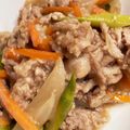OBMSN's cooksnap of when they made 簡単！豚肉とアスパラにんじん照り焼き.