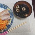 2児ママみきてぃ's cooksnap of when they made ちくわともずくのすまし汁.