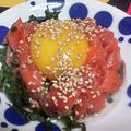 ゆみっち先生's cooksnap of when they made 塩サーモンユッケ.