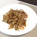しーてっぷ's cooksnap of when they made メインにもなる！豚肉とごぼうのきんぴら.