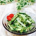Satoco❋'s cooksnap of when they made ✿きゅうりと大葉の胡麻ナムル✿.