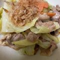 anemonenan's cooksnap of when they made リーズナブルな豚こま肉とキャベツ炒め.