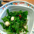 ミドリ５５'s cooksnap of when they made 蕪の間引き菜の浅漬け.