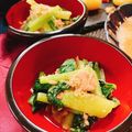 おうちごはん☆'s cooksnap of when they made ♪小松菜とツナの粒マスタード和え♪.