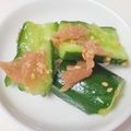 moeoke's cooksnap of when they made 5分で完成！叩ききゅうりの梅和え♪.