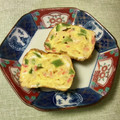 コムギ大好き's cooksnap of when they made カニかまとピーマンのだし巻き卵.