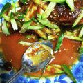ぼるさち's cooksnap of when they made キュウリの冷奴.