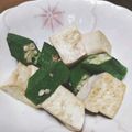 クック9B3J39☆'s cooksnap of when they made オクラと豆腐のソテー♪香ばし醤油♪.