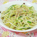 ふうはっちゃん's cooksnap of when they made やみつき☆きゅうりともやしのナムル.