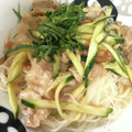 柏もちこ's cooksnap of when they made 豚肉と梅干しときゅうりのさっぱりそうめん.