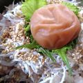 あかぷり's cooksnap of when they made １分で完成！大葉香る梅しらす丼.