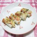 papepo☆'s cooksnap of when they made 竹輪とカニカマのチーズ焼き.