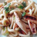 まーく71's cooksnap of when they made イカのバター醤油焼きうどん★.