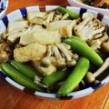 低カロ探検隊's cooksnap of when they made ダシが効いた！絹さやと厚揚げの煮物.