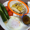 Rionaのおうち飯's cooksnap of when they made *丸めて焼く☆丸い半熟目玉焼き*.