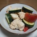 iamsho's cooksnap of when they made ズッキーニとササミとトマトのバジル炒め.